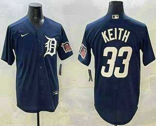 Men's Detroit Tigers #33 Colt Keith Navy With Patch Cool Base Stitched Jersey,We sell and wholesale Men's Detroit Tigers #33 Colt Keith Navy With Patch Cool Base Stitched Jersey on line form chian!